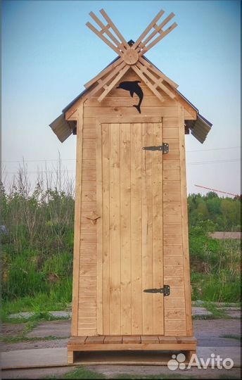 Дачный туалет деревянный TVP567