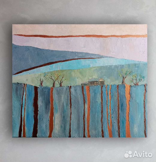 Большая интерьерная картина. Холст/масло. Оригинал