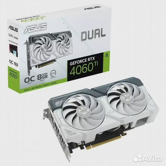 Новая Asus GeForce RTX 4060 Ti Dual White OC