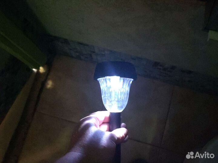 Фонарь уличный садовый с датчиком освещения