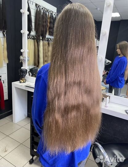 Волосы для наращивания детские 52 см тон 7-8