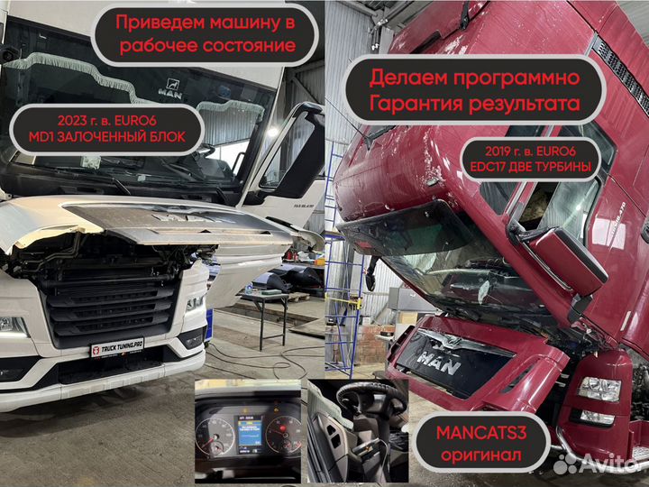 Отключение мочевины (AdBlue), SCR, DPF, EGR грузов