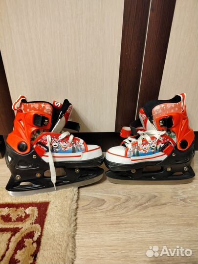 Коньки детские раздвижные 33 36
