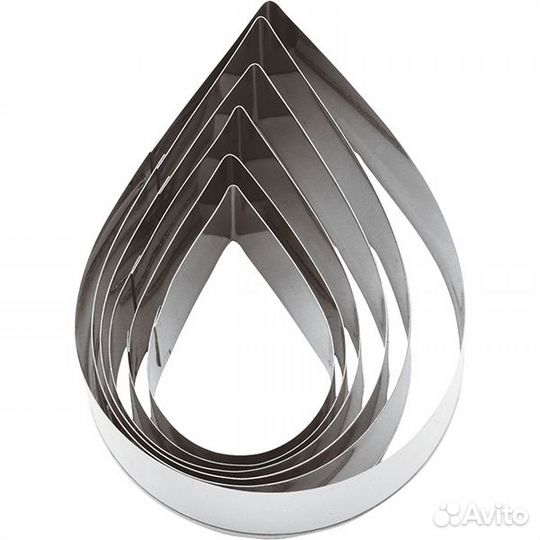 Набор кондитерских форм «Капля» (6 штук) Paderno