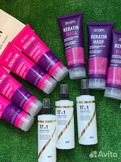 Zoom Keratin шампунь и маска для ухода за волосами
