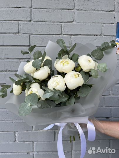 Пионы букет из пионов цветы доставка