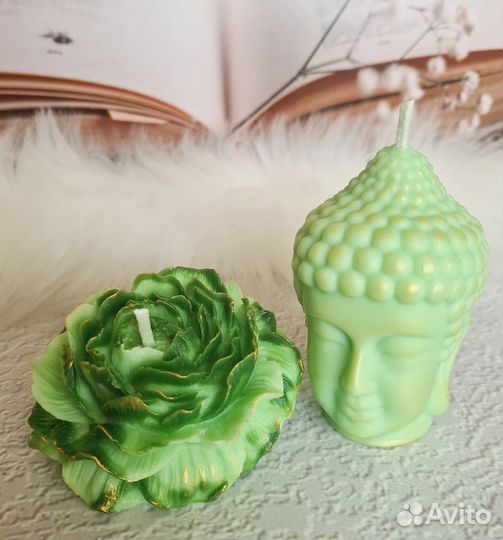 Набор свечей Будда+лотос