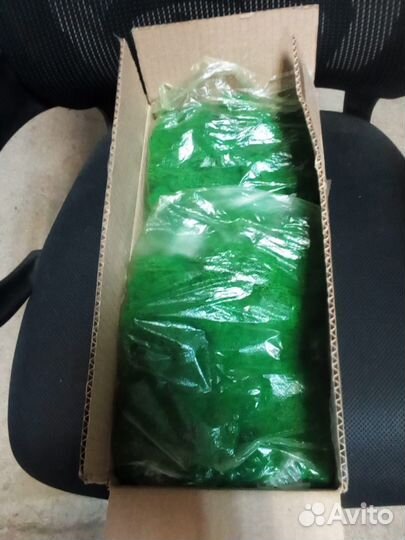 Стабилизированный мох, ягель - цвет изумруд