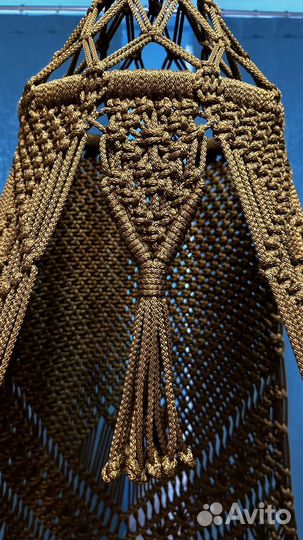 Подвесное кресло шатер. Макраме. Плетеный шатер