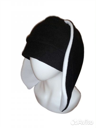 Шапка с длинными ушами, шапка Заяц демисезонная