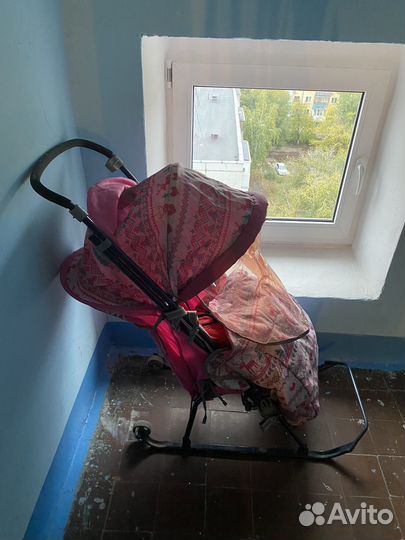 Коляска санки