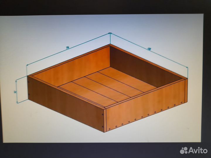 Набор ящиков 3шт для овощей из фанеры