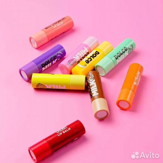 Dolce milk Новый бальзам для губ, разные вкусы