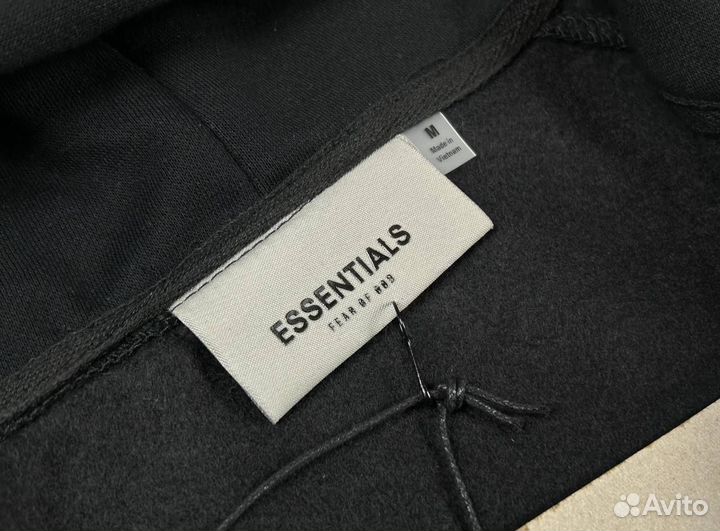 Зип худи Essentials Fear Of God на флисе