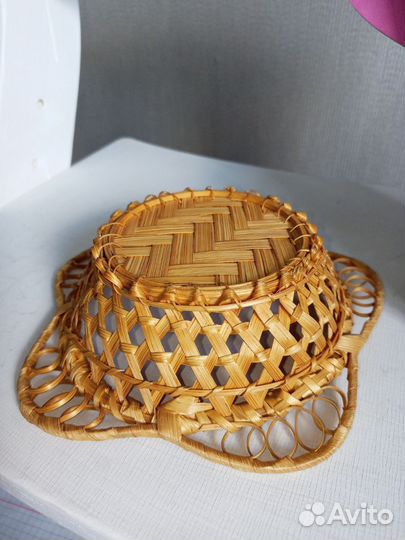 Ваза сухарница тарелка ажурная корзинка плетеная