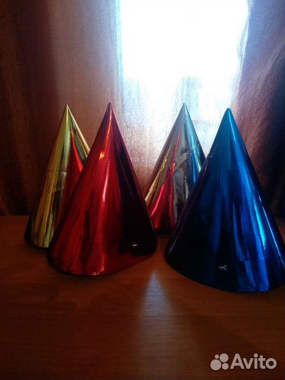 Колпаки карнавальные, в подарок маски