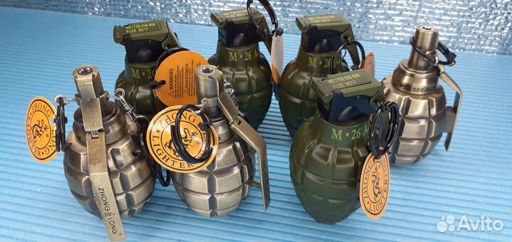 Зажигалка с турбо пламенем Граната