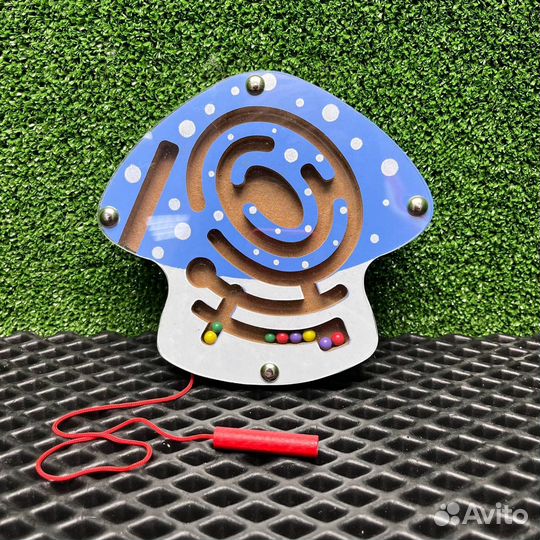 Деревянная логическая игрушка лабиринт