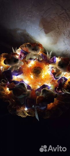 Букет из игрушек светящийся