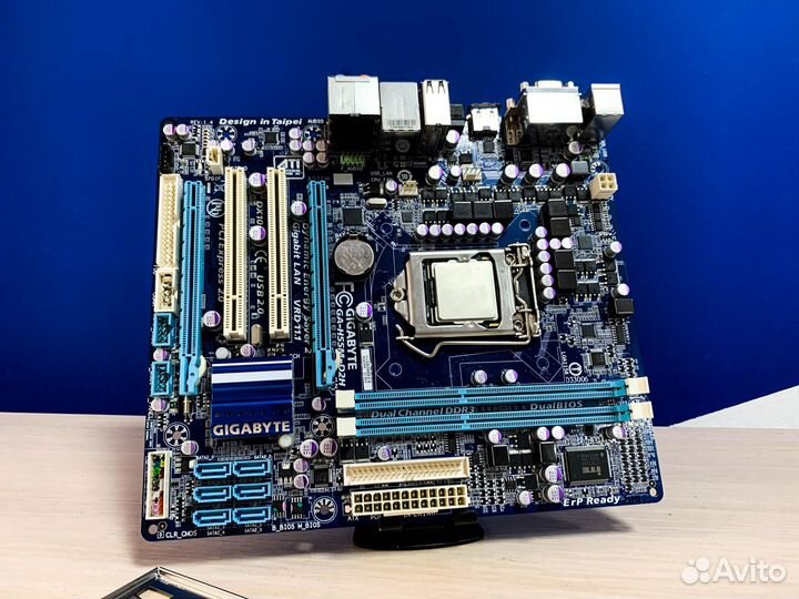 Материнская плата Gigabyte GA-H55M-D2H + процессор
