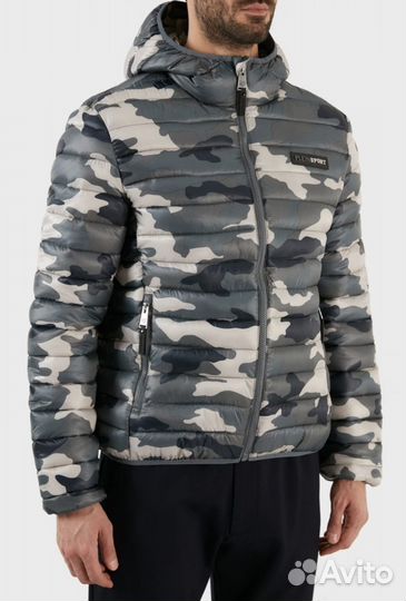 Мужская куртка Plein Sport с утепленным капюшоном