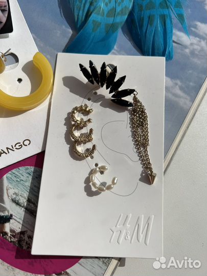 Серьги Mango и H&M (набор)