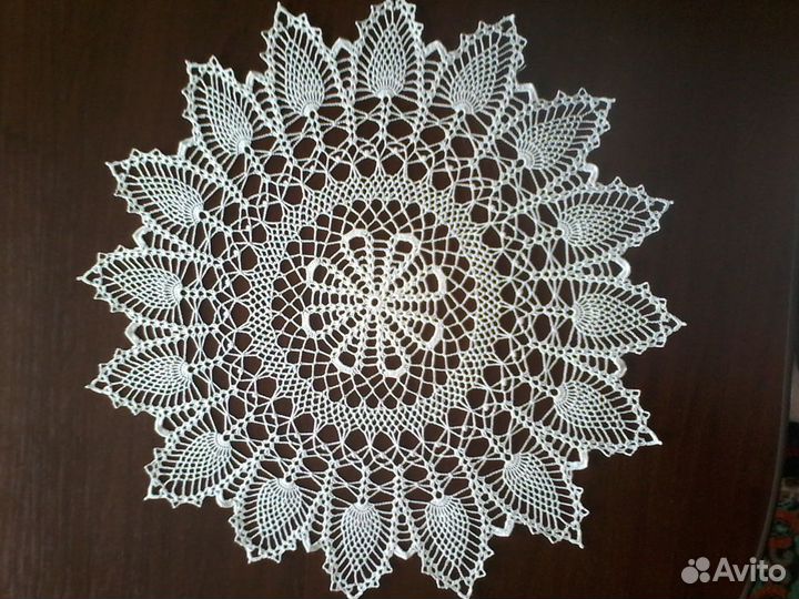 Вязаные салфетки 9 штук