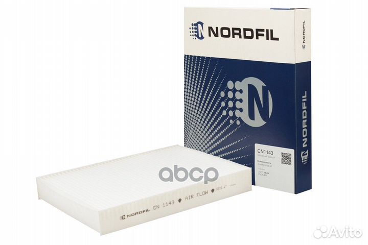 Фильтр салона nissan/renault CN1143 nordfil