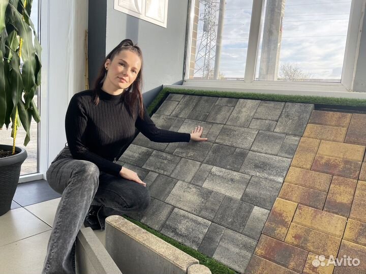 Тротуарная плитка сухопрессованная