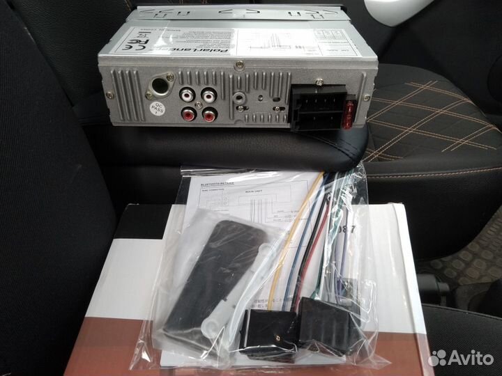 Магнитола новая съёмная панель блютуз usb sd aux