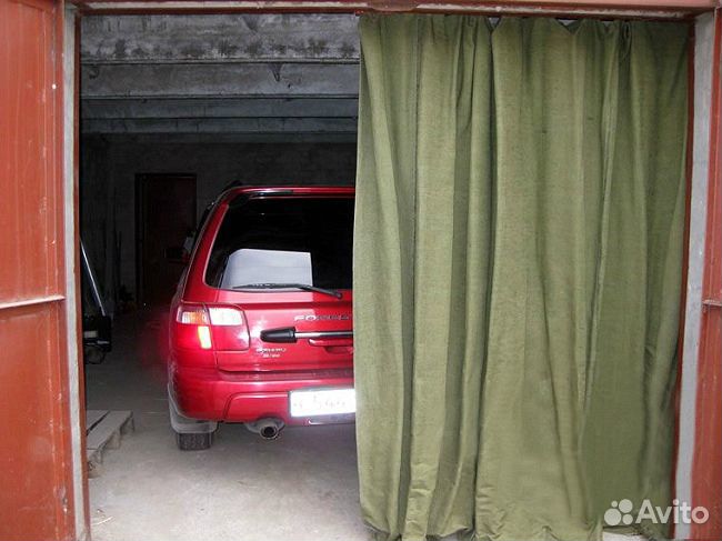 Штора в гараж брезент