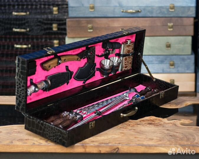 Шашлычный набор Воин подарочный