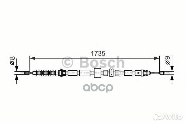 Трос ручного тормоза Ford Mondeo 1.8/2.0 2000