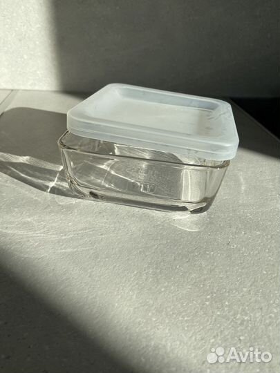 Контейнер икеа стекло с крышкой