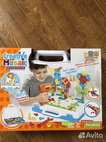 Конструктор- мозаика с дрелью