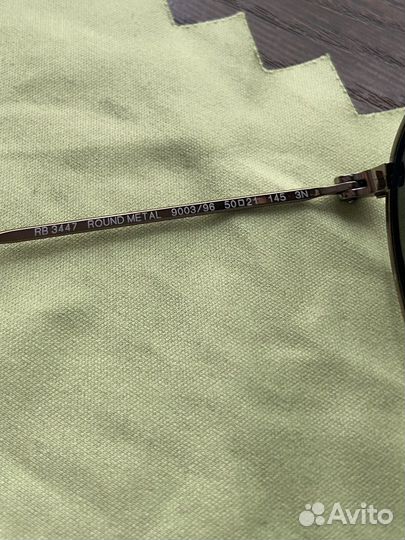 Очки Ray Ban round metal rb3447