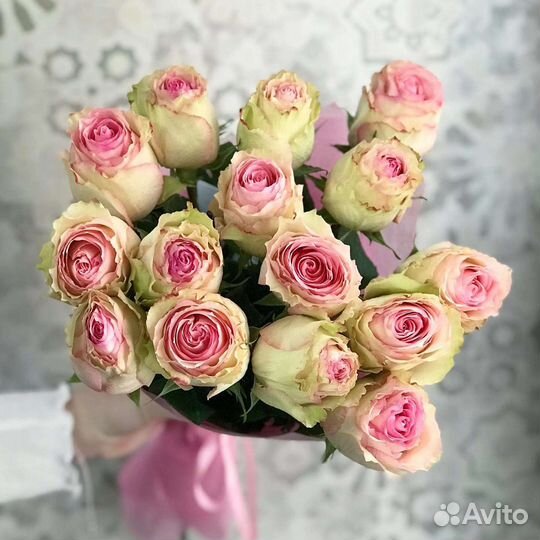 Цветы розы букет