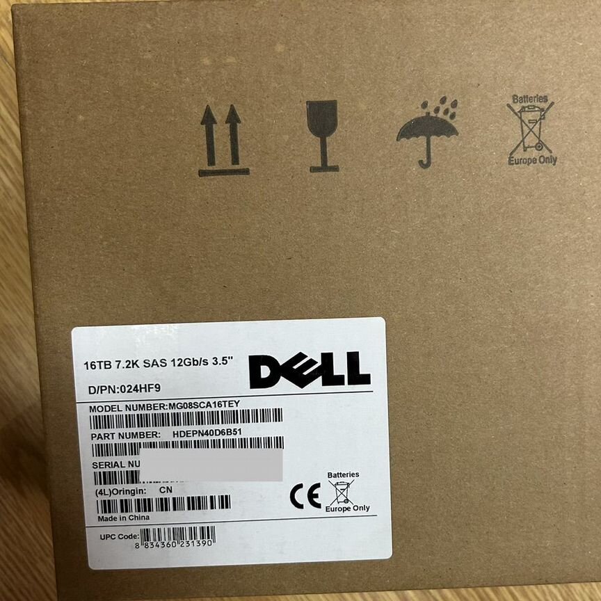 [024HF9] Жесткий Диск Dell Emc 16tb Mg08sca16tey 024hf9