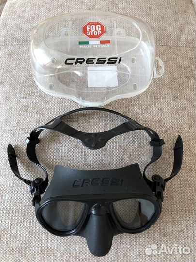 Маска Cressi calibro black малообъемная (ds425050)