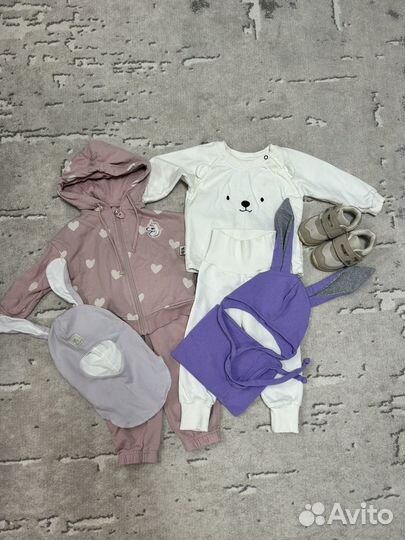 Вещи пакетом на девочку 80