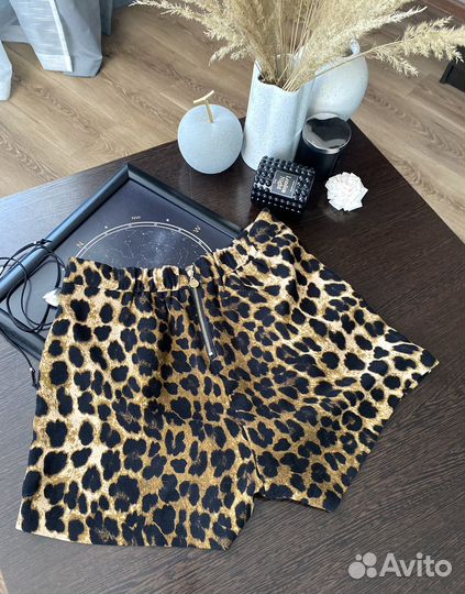 Шорты леопард