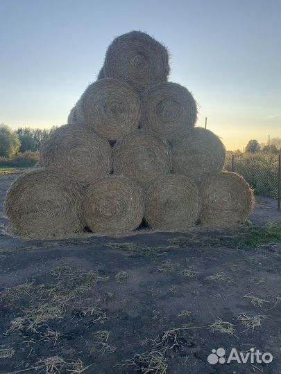 Солома в рулонах