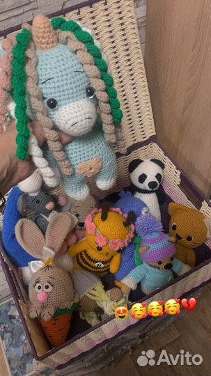 Вязаные игрушки ручной работы