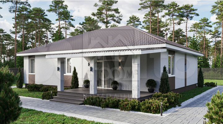 Коттедж 149 м² на участке 7,5 сот.