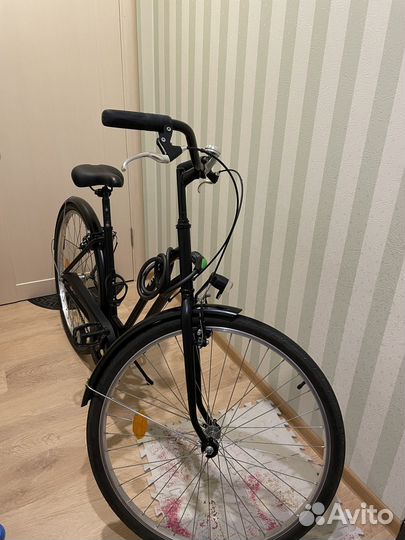 Велосипед женский городской Btwin Elops 100