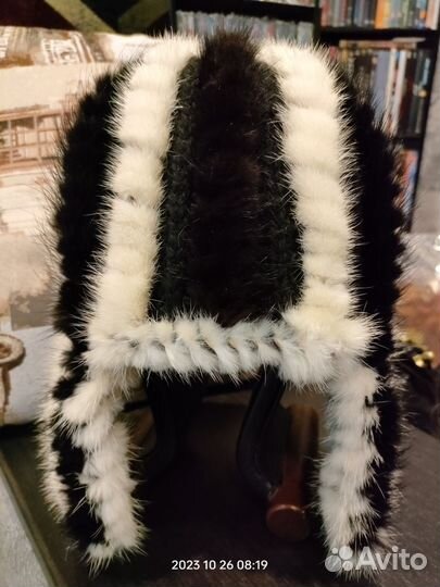 Шапка с норкой с ушками