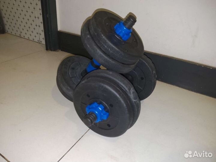 Гантели 15 кг, набор для фитнеса, новые гантели