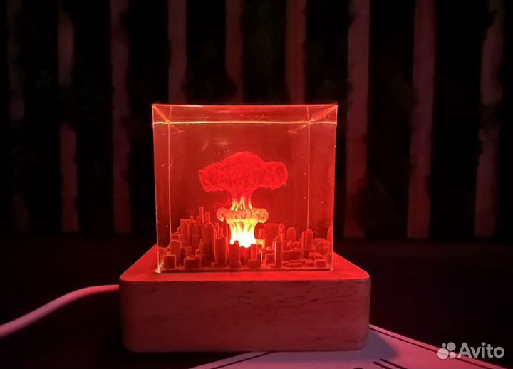 Ночник из эпоксидной смолы