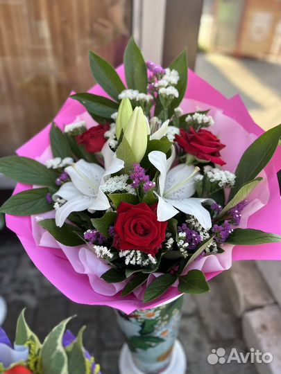 Живые цветы букеты