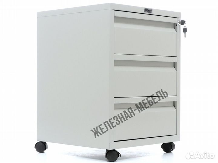 Тумба для офиса Практик Bfc-66/3 на колёсах